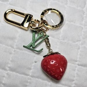 Louis Vuitton Red and Green Key Holder